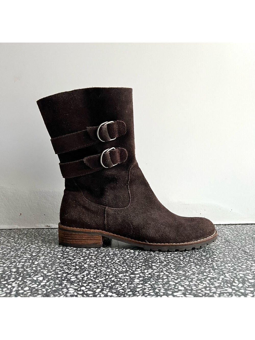J. Jill Brown Suede Ankle Boots Size 8